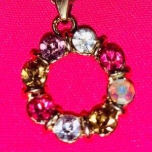 Nice necklace and earrings that will go with pretty much anything.